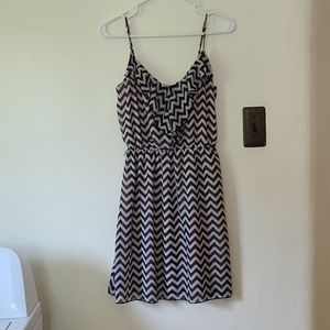 NOBO Spaghetti Strap Chevron Dress